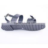 China Wholesale Fancy Style Ankle Strap Flat Sandals With Double Golden Buckles thumbnail-6