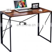 Fast shipping Black Wooden Luxury Simple Modern Executive Company Home Office Furniture Computer Laptop Table Desk