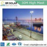 15M 18M 30M Eletric Appliance Control Device High Mast Lighting With Telescopic Mast