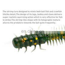 JOHNCOO 45mm 0.4g 50pcs Shrimp Bait Ocean Rock Lure Bass Swim Soft Worm Fishing Lure thumbnail-2
