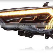Modified to Full LED 4 Lens Headlamp Headlight Front Lamp With Dynamic for TOYOTA 4 RUNNER Head Lamp Head Light 2014-2021 thumbnail-4