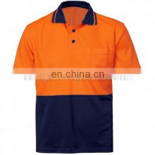Polyester hi vis work wear shirt with custom logo high visibility Safety shirts wholesale Export to Australia EU and USA