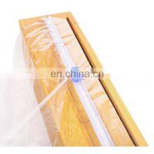 Single Bamboo Magnetic Plastic Wrap Dispenser With Slide Cutter Cling Wrap Dispenser thumbnail-4