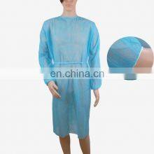 OEM Disposable Isolation Gown With Back Tie Anti-static Blue PP Gown For Hospital thumbnail-2