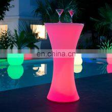 Gold Stainless Steel Light up Cup Shaped Led Bar Cocktail Table Led Chairs Bar Tables Bar Stools Nightclub Furniture thumbnail-5