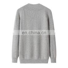 OEM Service From China Factory Comfortable Women's Pure Cashmere V-Neck Pullover Casual Solid Pattern Winter Sweater thumbnail-2