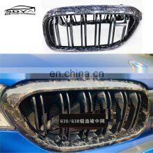 G30 F90 Pre Forged Carbon Fiber Front Bumper Grill Double Line Kidney Front Grille For BMW 5 Series G30 F90 M5 Pre thumbnail-2