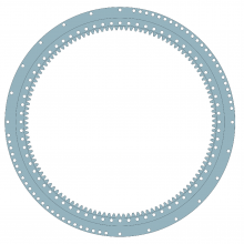 Fuwa Quy250 Q25002-9 Slewing Bearing thumbnail-1