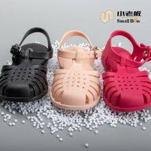 Direct Factory Sale PVC Compound Granule Shoes Soles Transparent Crystal Clear Rain Boots/Sandles for South American Market thumbnail-2