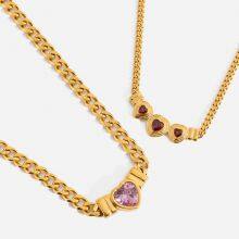 CNC Precision Cut Stainless Steel Necklace - 0.5 Micron TiN Layer for Scratch Resistance thumbnail-5