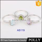 EU/US Womens CZ Stone Rings 925 Sterling Silver Jewelry Engagement Rings Chinese Supplier of Jewelry Set thumbnail-2