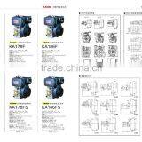 2015 NEW DESIGN 3-10hp Diesel Engine Both Hand Start and Key Start HOT SALE