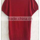 Decent Little Turtle Neck Knitting Wear Short-sleeve Lace Pullover thumbnail-4