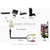 High Speed For Laptop PS3 Blu-ray Player DVD Male HDMI to AV(CVBS) Female R L Adapter thumbnail-6