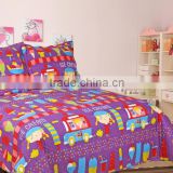 custom print bed sheet patchwork quilt