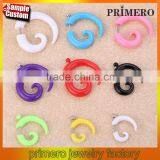 Acrylic Ear Plugs Ear Expander Carved Snail Spiral Taper Stretcher Piercing Body Jewerly