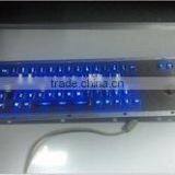 LED backlight gaming metal keyboard with trackball