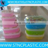 5pcs plastic food storage container set