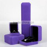 Custom Cheap Purple Velvet Jewelry Gift Boxes For Ring Pendant Bracelet