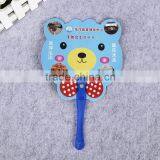 Cute Bear Design Plastic pp Advertising Fan Kids Hand Fan for Souvenir
