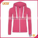 Manufacturer Big Size Sports Long Sleeve Polyester Cotton Women Zipper Sweater Hoddies
