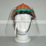 Headgear With PC Face Visor Safety Anti-impact Face Visor Nylon Headgear With Helmet Manufacturer in China