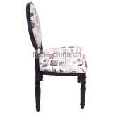 Metal Material Round Back French Dining Chair thumbnail-4