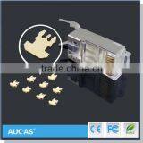 Pure Copper Chip 14 Pin Cat6 Cat7 Connector