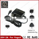 electronic shenzhen ac power adapter for lenovo yoga3 20v 2a 40w ac adapter
