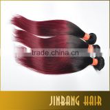 Express Alibaba wholesale Brazilian Ombre Purple Hair Straight Sew In Human Hair Weave Ombre Hair Weft
