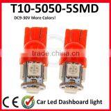 t5 W5w Led Dashboard Lighted Bulbs T10 W5W 194 5050 5SMD Auto Led Light thumbnail-3