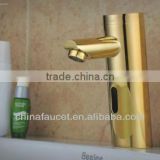 Infrared Automatic faucet,Golden finished sensor Water Tap QH0106G