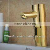 Infrared Automatic Faucet,Golden Finished Sensor Water Tap QH0106G thumbnail-1