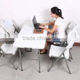 4 Fts Rectangular Kids Study Folding Table and Chairs