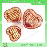 Sweet Delicate Wicker Nesting Basket Set 3 Woven Heart Baskets Valentine's Anniversary, Country Chic Mod Gift Holiday Basket thumbnail-1