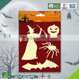 BSCI factory audit Halloween 3D non toxic decorative removable fluorescent stickers online