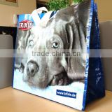 Pet food carry pp woven shopping bag