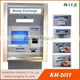 Cash acceptor and bill dispenser currency exchange machine automatic payment kiosk