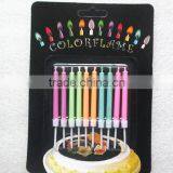 Pillar Black Color Flame Wax Candle