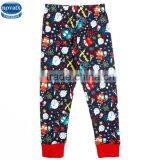 (B5781) 18M-6Y wholesale children clothing new winter cotton printed baby boy leggings in navy color
