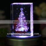 2012 new hot sale laser crystal christmas gift item