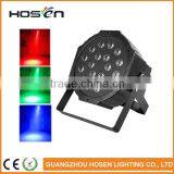 Cheap LED Par Cans Plastic LED Flat Par Light 18LED RGBW 1W thumbnail-1