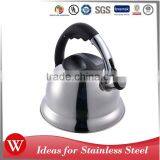 Single Bottom Nylon Handle Stainless Steel Tea Pot Water Tea Kettle Whistle