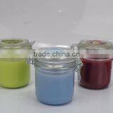 516 Citronella Scent Wax Candle Clean Glass Jar Candle For Home Lighting thumbnail-1
