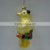 Hanging Christmas decoration - Glass Parrot
