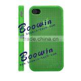 Green Mesh Soft TPU Gel Crystal Jelly Case Cover for Apple Iphone 4s thumbnail-1
