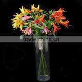 China Different Kinds Fabric Lily Flower With Glue - Five Heads thumbnail-5