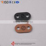 Color PU Leather Label With Custom Logo Backpack Pig Nose Leather Cord End Stoppers thumbnail-1