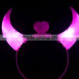 Hot Sale LED Hair Accessories Flash Ox Horn Hairpin Headband for Halloween Party Crazy Party thumbnail-1