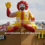 Inflatable Macdonald on Roof